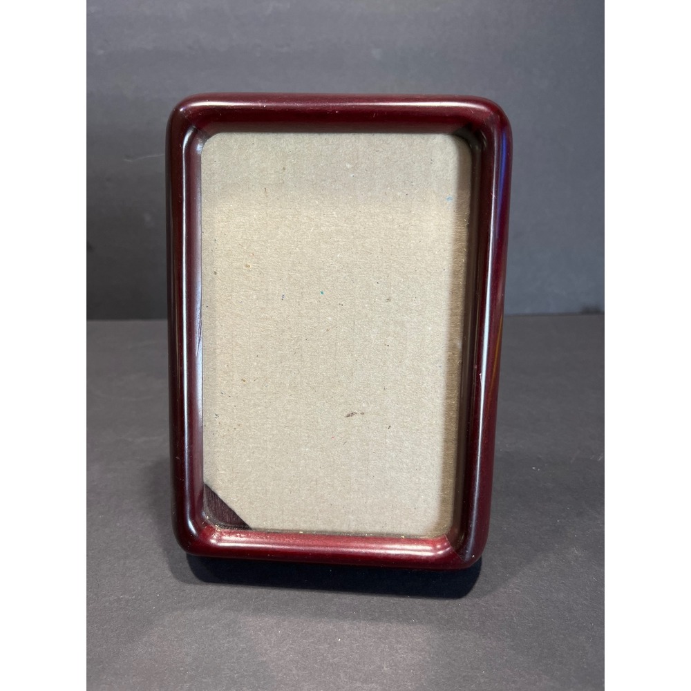Rare Woods Handcrafted Wood Picture Frame Mahogany Finish 3.5x5 Tabletop Wall